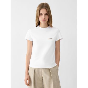 Jacquemus - The Gros Grain Short-sleeve T-shirt - White - Size : S