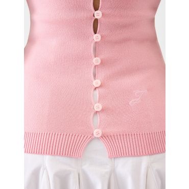 Jacquemus - The Sera Knit Top - Light Pink - Size : 36