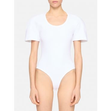 Jacquemus - The Ovalo Bodysuit - White - Size : S