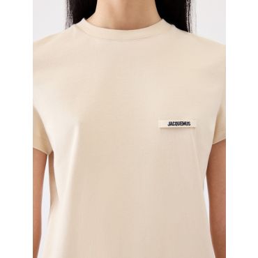 Jacquemus - The Gros Grain Short-sleeve T-shirt - Light Beige - Size : S