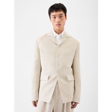 Jacquemus - The Pittore Jacket - Rib Knit Light Beige - Size : 52