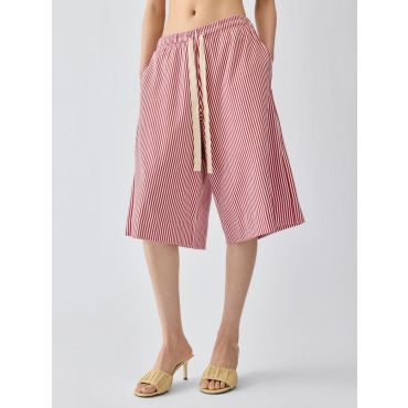 Jacquemus - The Summer Shorts - Print Mini Stripes Red - Size : XS