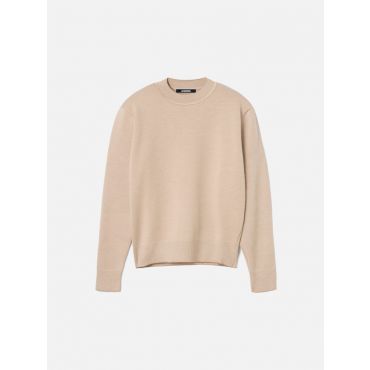 Jacquemus - The Piqué Sweater - Beige - Size : L