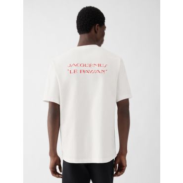 Jacquemus - The Collection T-shirt - Le Paysan Print Light Beige - Size : XS