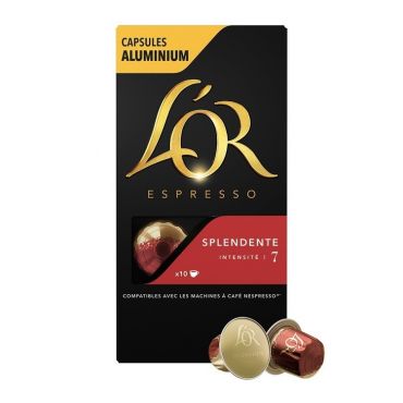 L'Or Espresso - 10 Nespresso* Original Compatible Capsules Splendente – L'OR ESPRESSO - Single capsules
