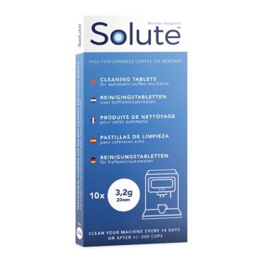Solute Universal Cleaning Tablets for Bean to Cup Machines - 10 tablets 3.2g