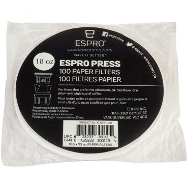 100 x paper filters discs for Espro P3 and P5 530 ml