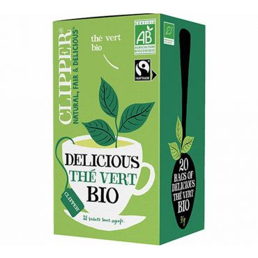 Clipper Organic Delicious Green Tea x 25 Tea Bags - Individually wrapped
