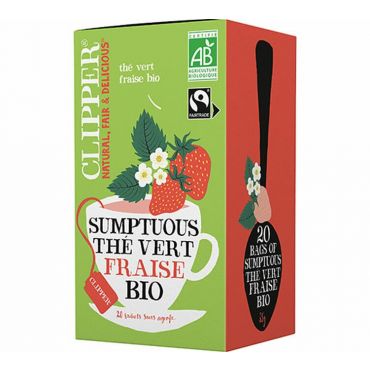 Clipper Organic Strawberry Green Tea - 20 bags - Flavoured Teas/Infusions