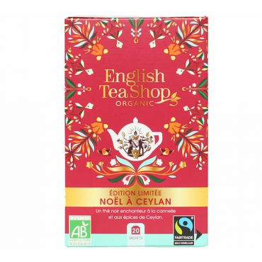 English Tea Shop Christmas in Ceylon Organic Christmas Black Tea - 20 tea sachets - Sri Lanka