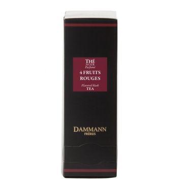 '4 Fruits Rouges' flavoured black tea - box of 24 Cristal sachets - Dammann Frères - China