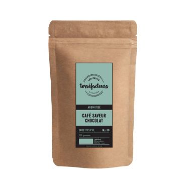 Chocolate flavoured coffee 50 ESE pods - Les Petits Torréfacteurs