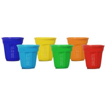 6 Bialetti espresso cups - Bicchierini colour collection