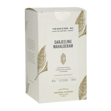 George Cannon Tea - George Cannon Darjeeling Mahalderam organic black tea x 20 sachets - India