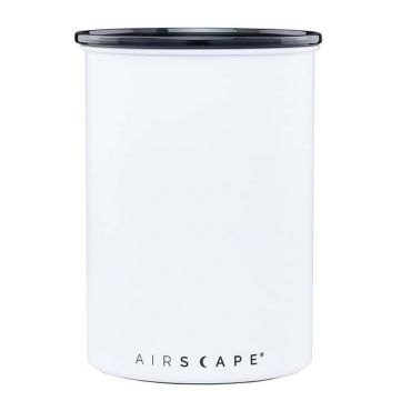 Airscape Coffee Storage Canister Matte White - 500g - BPA free