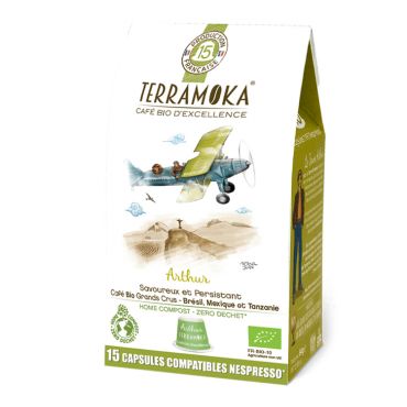 TerraMoka - Terramoka Organic Nespresso Compatible Capsules Arthur x 15 - Brazil