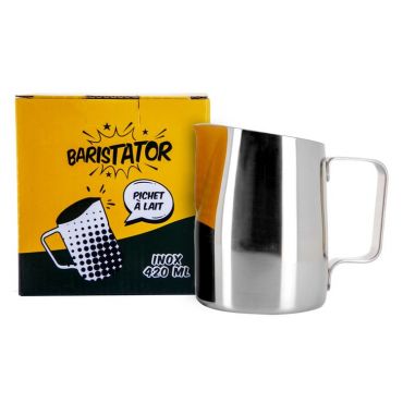 Baristator Stainless Steel Milk Jug - 420ml