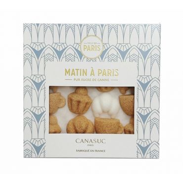 32 Sugar Cubes "Morning in Paris " Brioche, Croissant and Coffee Cup - Canasuc