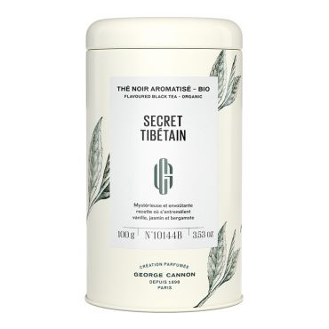 George Cannon Tea - George Cannon 'Secret Tibétain' organic flavoured tea blend - 100g loose leaf in tin - China