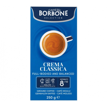 Caffè Borbone Ground Coffee Crema Classica - 250g - Italian Coffee