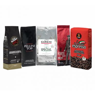 MaxiCoffee's Selection - MaxiCoffee Italian Coffee Beans Selection Pack 5 Coffee Beans x 250g - Italian Coffee