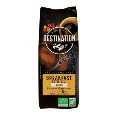 Destination 'Breakfast' organic ground coffee - 250g - Big Brand Coffees