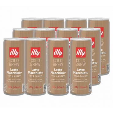 Illy Cold Brew Latte Macchiato - 12 x 250ml - Without Milk