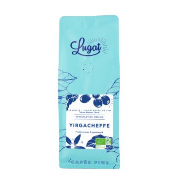 Cafés Lugat Organic Coffee Beans Yirgacheffe from Ethiopia - 250g - Ethiopia
