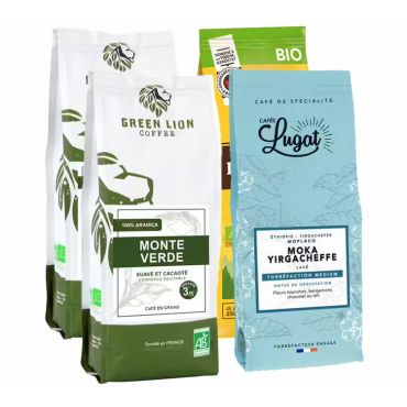 MaxiCoffee - Organic Coffee Beans Discovery Pack - 1kg - Organic Coffee
