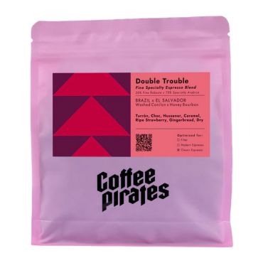Coffee Pirates Organic Coffee Beans - Double Trouble - 250g - Brazil
