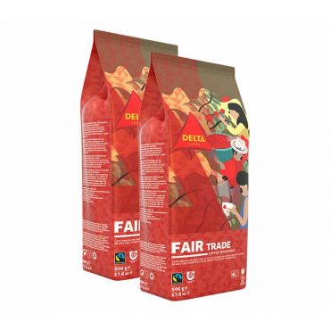 Delta Cafés - Delta - Fair Trade coffee beans - 2x500g