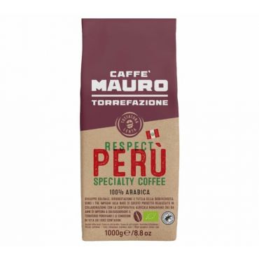 Caffè Mauro Organic Coffee Beans Respect Perù - 1kg - Peru