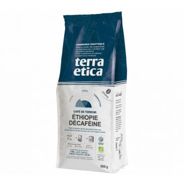 Terra Etica Organic Decaf Coffee Beans from Ethiopia - 500g - Ethiopia