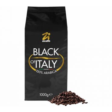 Zicaffè 'Black of Italy' coffee beans - 1kg - Italian Coffee