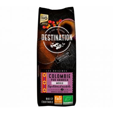 Destination Organic Ground Coffee from Colombia Kachalus n°21 100% Arabica - 250g - Colombia