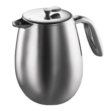 Bodum Columbia Cafetiere Double-Wall Shiny Stainless Steel - 1.5L