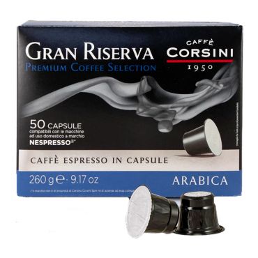 Caffè Corsini - 50 Nespresso* Original Compatible Capsules Gran Riserva Arabica – CAFFE CORSINI