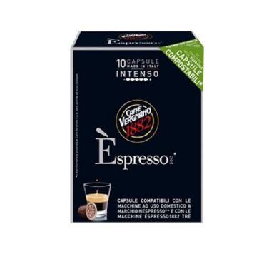 Caffè Vergnano - Caffé Vergnano Espresso Intenso Compostable Nespresso Compatible Capsules x 10