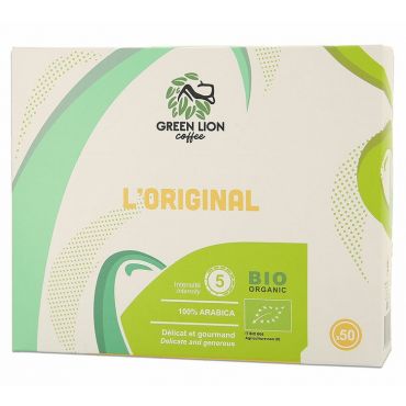 Green Lion Coffee - 50 Nespresso* Pro Compatible Capsules L’Original Organic – GREEN LION COFFEE - Made in France