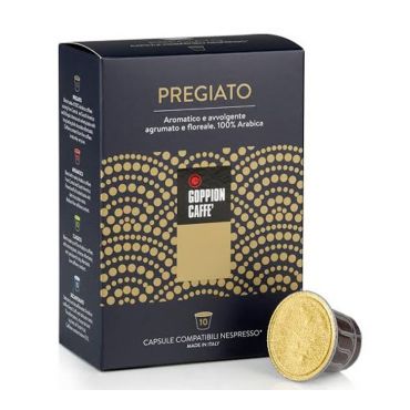 Goppion Caffe - 10 Nespresso* Original Compatible Capsules Pregiato - GOPPION