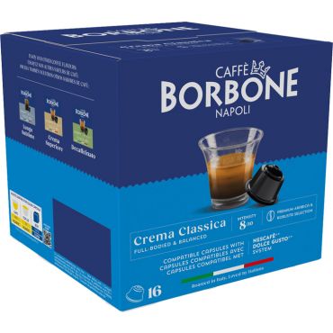 Nescafé* Dolce Gusto* Crema Classica Caffè Borbone 16 coffee capsules