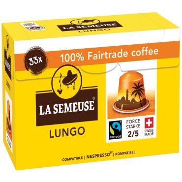 La Semeuse - 33 Nespresso* compatible capsules Original Lungo Fairtrade - LA SEMEUSE
