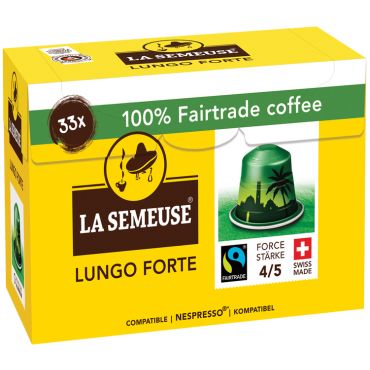 La Semeuse - 33 Nespresso* compatible capsules Original Lungo Forte Fairtrade - LA SEMEUSE