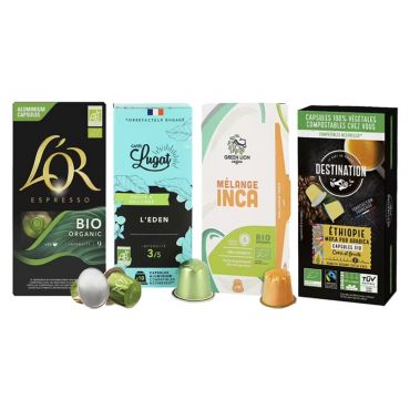 MaxiCoffee's Selection - Organic Pack (MaxiCoffee exclusive): 40 Nespresso Compatible capsules