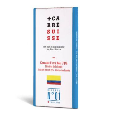 Carré Suisse No 1 Colombian 70% Grand Cru Dark Chocolate Bar - 100g