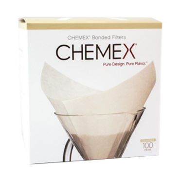 Chemex Bonded Filters Pre-Folded Squares White (6 to 10 Cups) x 100