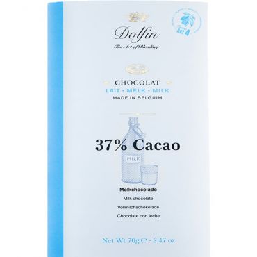 Dolfin Milk Chocolate Bar with 38% Cocoa - 70g