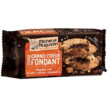 Michel Augustin - Michel et Augustin Dark Chocolate Fudge / Pecan / Caramel Chip Stuffed Cookies x 6