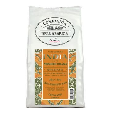 Caffè Corsini Coffee Beans India Monsooned Malabar - 250g - India