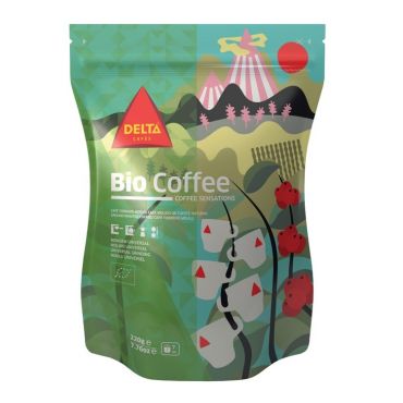 Delta Cafés Organic Ground Coffee Bio Coffee - 220g - Big Brand Coffees